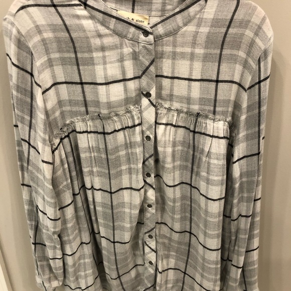 Anthropologie Tops - Cloth & Stone Plaid Top